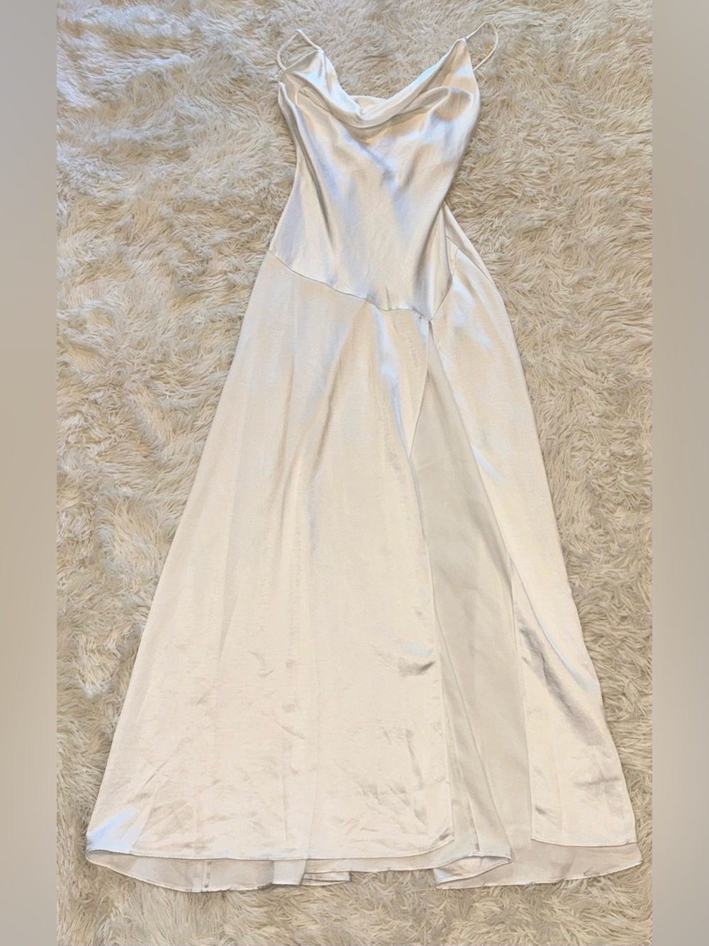 NEW‎ Elliatt Clementine Cowl Neck Maxi Dress In white Sz XL - Picture 5 of 10
